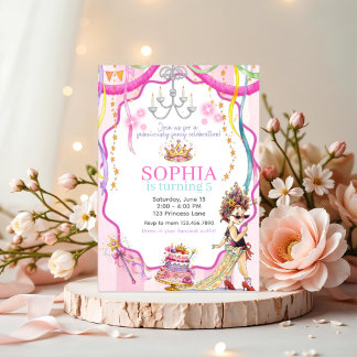 Fancy Nancy Birthday Invitation | Pink Princess Einladung