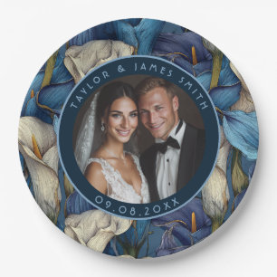Fancy Nelken Thema Minimalistische Hochzeit Pappteller