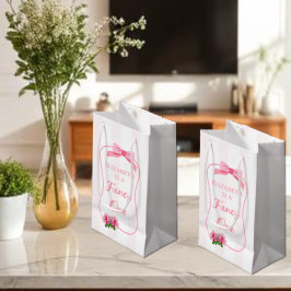 Fancy One Schleife Blumen 1. Geburtstag Kleine Geschenktüte