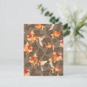 Fancy Oranda Goldfisch  Postkarte (Stehend Vorderseite)