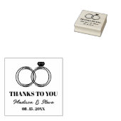 Fancy Original Modern Wedding Rings Thanks to You Gummistempel (Stempel)