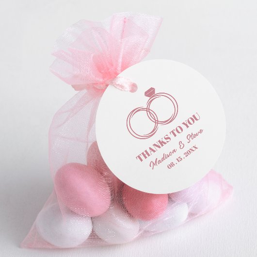 Fancy Original Modern Wedding Rings Thanks to You Gummistempel