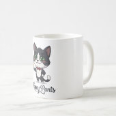 Fancy Pants Smoking-Katze Prost Kaffeetasse (VorderseiteRechts)