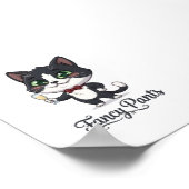 Fancy Pants Smoking-Katze Prost Poster (Ecke)