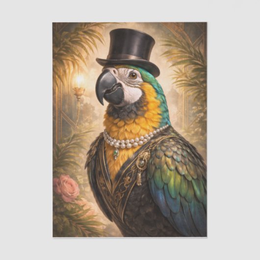 Fancy Parrot Seidenpapier (Vorderseite)