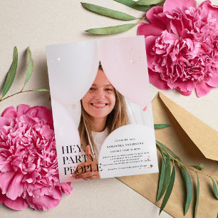 Fancy Photo   Abschluss   Roségold-Echtes Folienpr Folieneinladung
