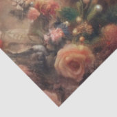 Fancy Pink Floral Shabby Chic Katze Decoupage Seidenpapier (Ausschnitt)