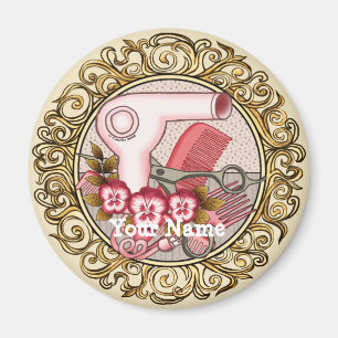 Fancy Pink Pansy Kosmetikerin Magnet