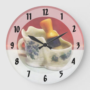 Fancy Rasierbecher Große Wanduhr