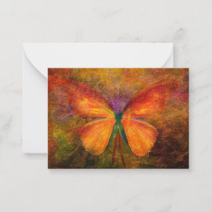 Fancy Schmetterling Mitteilungskarte