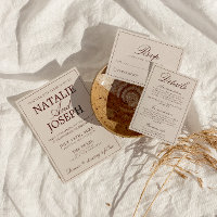Fancy Schokolade Braun Old Money Luxus Hochzeit