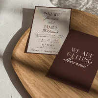 Fancy Schokolade Braun Old Money Retro Hochzeit