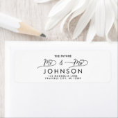 Fancy Script The Future Mr. and Mrs return address (Insitu)