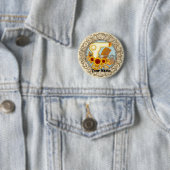 Fancy Sonnenblumen Beautician Button (Beispiel)
