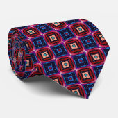 Fancy Squares Schlips Krawatte (Gerollt)