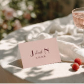 Fancy Sweet Cream Wine Classy Wedding Place Cards Tischnummer