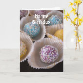 Fancy Sweets Geburtstagsdesign Karte (Gelbe Blume)