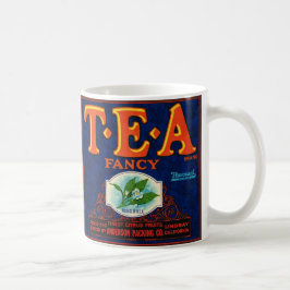 Fancy Tea Label  Mug Kaffeetasse