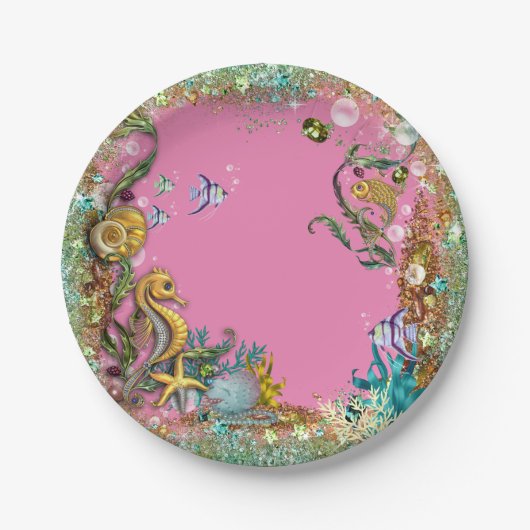 Fancy Under The Sea Pappteller (Vorderseite)