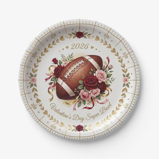 Fancy Valentinstag Super Bowl Teller (Vorderseite)
