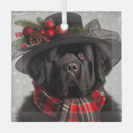 Fancy Vintage Lady Christmas Newf Ornament