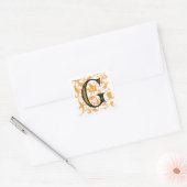 Fancy Vintage Monogramm 'G' - Aufkleber (Umschlag)