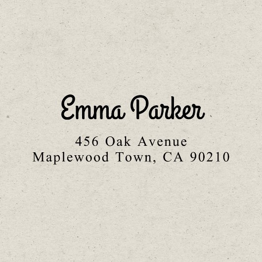 Fancy Vintage Script Kalligrafie einfach Permastempel