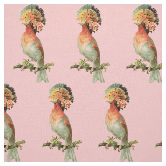 Fancy-Vintage-Vogel Stoff (Muster)