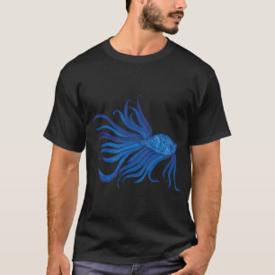 Fancy Watercolor Blau Fisch T-Shirt
