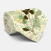 Fancy Watercolor Shamrock Muster Krawatte (Gerollt)