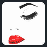 Fancy Women’s Makeup-Lash Exspannungen Artist Prin Quadratischer Aufkleber<br><div class="desc">Hoffe,  dass es dir gefällt</div>