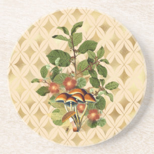 Fancy Woodland Botanicals Getränkeuntersetzer