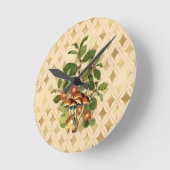 Fancy Woodland Botanicals Runde Wanduhr (Winkel)