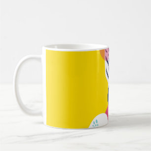 Fancy Zebra: Rosa Sonnenbrille Vintage. Kaffeetasse
