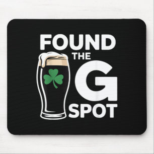 Fand den G Spot lustig St Patricks Day Mousepad