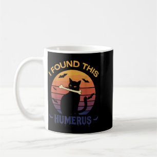 Fand dieses Humerus-Shirt Halloween Schwarze Katze Kaffeetasse