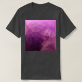 Fandango Lavender Abstrakte Low Polygon Hintergrun T-Shirt (Design vorne)