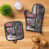 Fanelli Charm Ofenhandschuh & Topflappen-Set (Oben Unten)