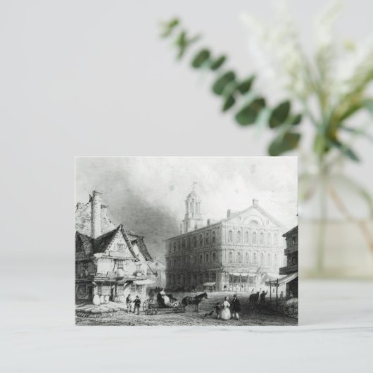 Faneuiel Hall, Boston Postkarte (Stehend Vorderseite)