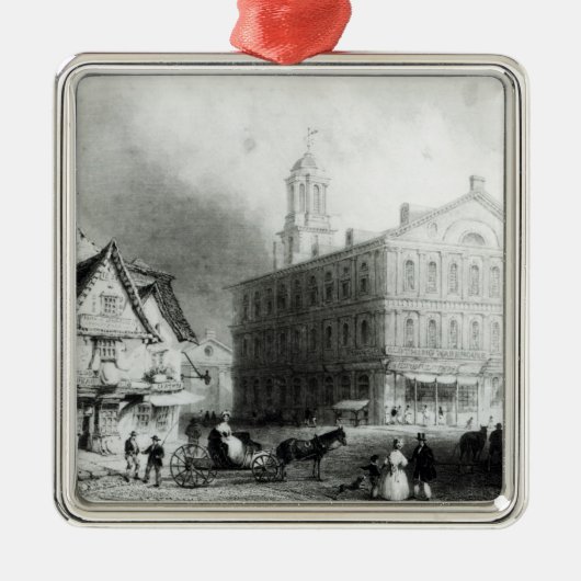 Faneuiel Hall, Boston Silbernes Ornament (Vorne)