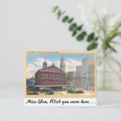 Faneuil Hall, Boston, Massachusetts Postkarte (Stehend Vorderseite)