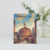 Faneuil Hall Massachusetts Postkarte (Stehend Vorderseite)