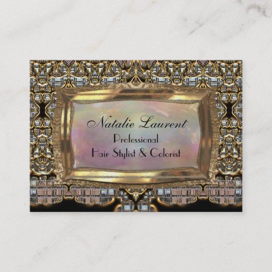 Fanfaired elegantes berufliches visitenkarte (Vorderseite)