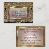 Fanfaired elegantes berufliches visitenkarte (Vorne/Hinten)