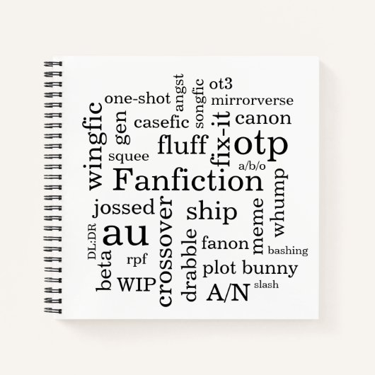 Fanfiction Notizbuch (Vorderseite)