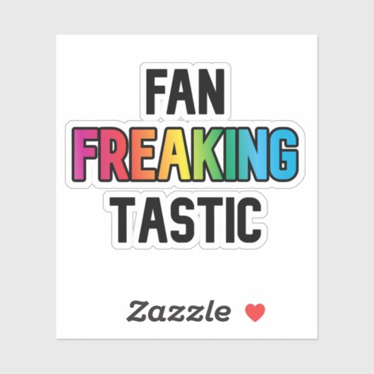FanFreakingTastic Sticker (Blatt)