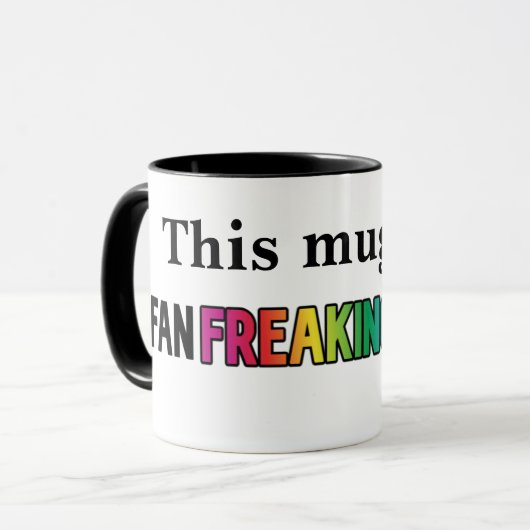 FanFreakingTastische Tasse (Vorderseite Links)