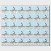 Fang 5. Geburtstag Geschenkpapier (Flach)