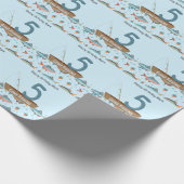 Fang 5. Geburtstag Geschenkpapier (Ecke)