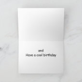 FANG A WAVE/HABEN EINEN **COOLEN GEBURTSTAG** KARTE (Innenseite)